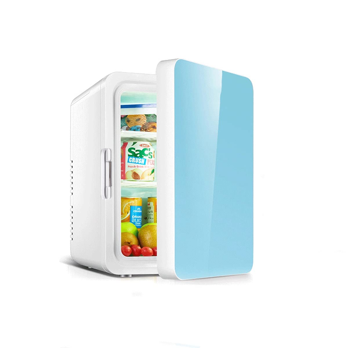 Mini refrigerador para coche de 12 litros, portátil, termoeléctrico, ideal para el hogar y viajes (color: azul, tamaño: 24 V, 110 V y 220 V)