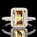 pimchanok shop Fashion Women Jewelry 925 Silver Citrine Wedding Jewelry Ring Gift Size 6-10 (9, Yellow)