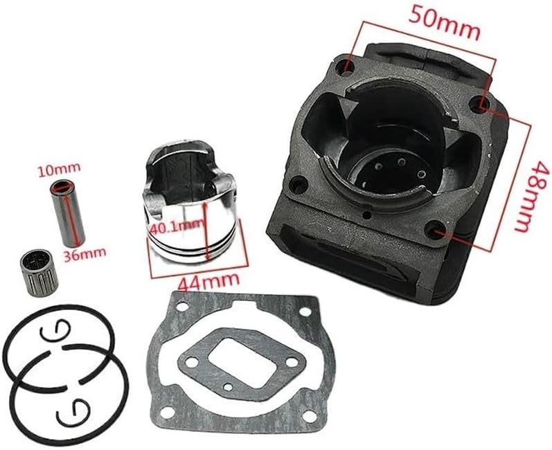 TB50 44MM Cylinder KIT Fit for TL50 TU50 2T Earth Auger ZYLINDER Piston Ring PIN Clips Assembly Ta