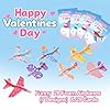 Valentines Day Gifts for Kids - 28 Flying Foam Airplanes Toys Valentine's Greeting Cards for Kids Classroom School Party Supplies Treats for Boys Girls School Party Favor Bulk Exchange Prizes Present #3