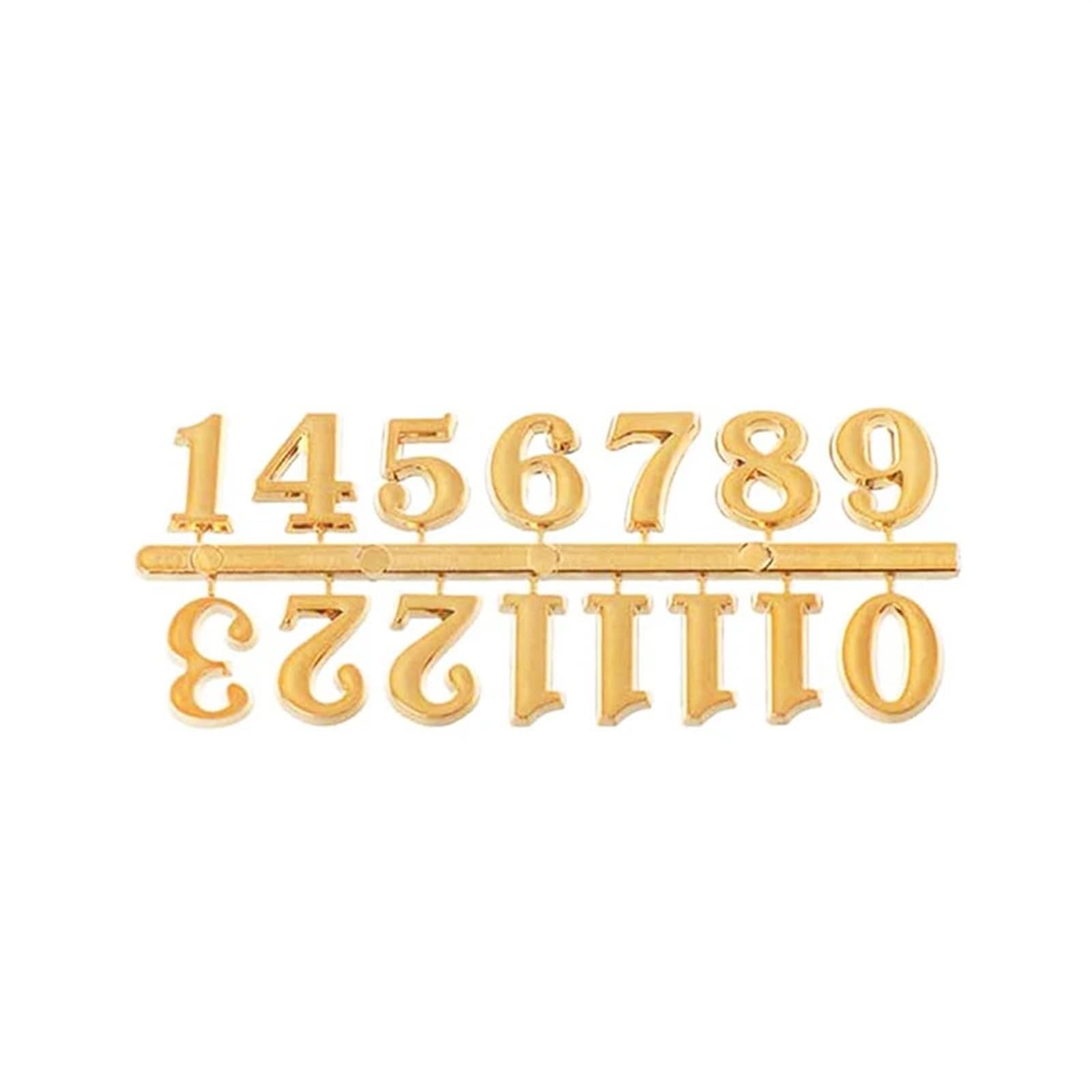 VFDVSWZSA Stylish wall clock, Replacement Numbers Removable Art Decal Sticker Home Decor(Gold Arabic Numerals)