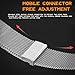 Double Magnetic Compatible for Apple Watch Band Ultra 2,SE, Stainless Steel Strap Metal Mesh Sport Loop for iWatch Bands 38mm 40mm 41mm 42mm 44mm 45mm 46mm 49mm Series 10/9/8/7/6/5/4/3/2/1 Women Men