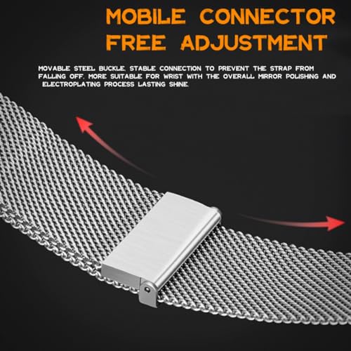 Double Magnetic Compatible for Apple Watch Band Ultra 2,SE, Stainless Steel Strap Metal Mesh Sport Loop for iWatch Bands 38mm 40mm 41mm 42mm 44mm 45mm 46mm 49mm Series 10/9/8/7/6/5/4/3/2/1 Women Men by QOKNUL - Image 3