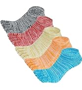 SEAUR Zehensocken Damen Fünf Finger Socken Baumwolle Sneaker Socken Kurz Sportsocken Einfarbig At...
