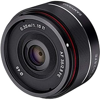 Samyang SYIO35AF-E 35mm f/2.8 Ultra Compact Wide Angle Lens for Sony E Mount Full Frame, Black