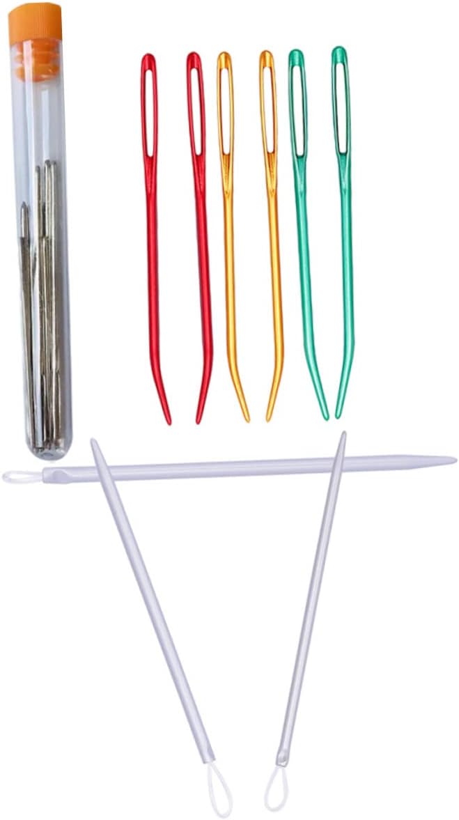 CORHAD DIY Needles Set Large Eye Sewing Needles for Handmade Craft Lightweight Portable for Knitters