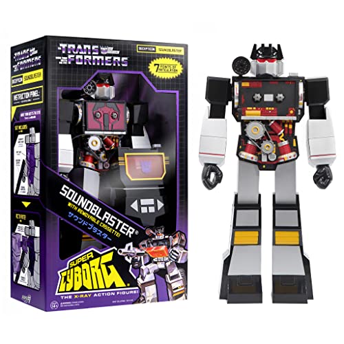 Super7 Transformers Soundwave (Soundblaster) 11 In Super Cyborg Action Figure #TOP23