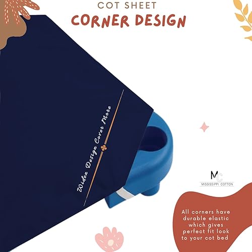 Miniatura 10 de Sábanas de cuna de tamaño estándar para preescolar, sábana bajera para cuna, preescolar, con bucles elásticos para cuna, sábana bajera de superficie