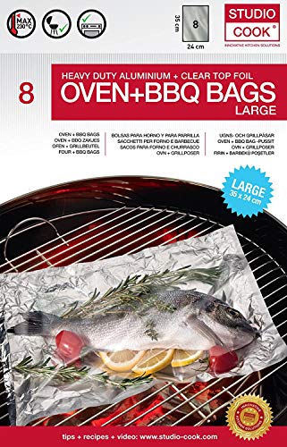 Grillbeutel Antihaftbeschichtet – 2 Stück, 39,5x27,7 Cm – Wiederverwendbar Für Gemüse, Fisch & Fleisch – Spülmaschinengeeignet