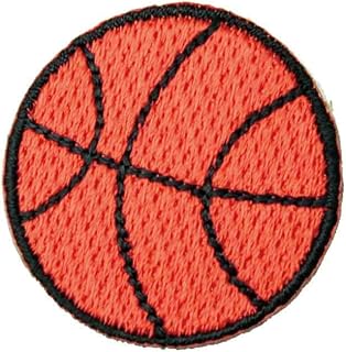 ミニワッペン バスケットボール バスケ スポーツ ボール 小さいサイズ アップリケ アイロン