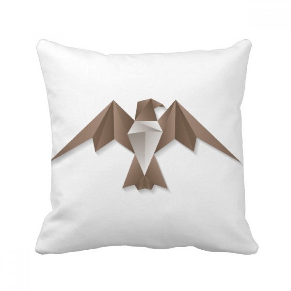 Coussin oiseau origami géométrique abstrait 40x40cm housse insert oreiller déco canapé