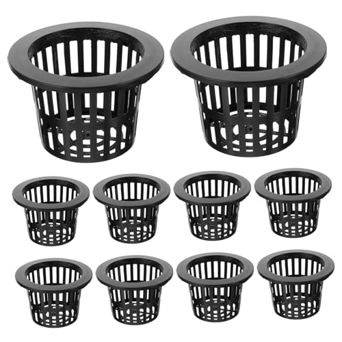 BESPORTBLE 10pezzi Vasi Mesh Per Piante Idroponiche Cestini Per Coltivazione Resistente Per Piante Acquatiche e Contenitori Per Impianti Senza Suolo Diamentro