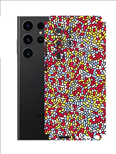 Image of AtOdds - Compatible for Samsung Galaxy S23 Ultra (5G) Mobile Back Skin Film Wrap (Coverage - Back+Camera+Sides) (Beans)