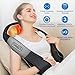 AERLANG Shiatsu Back and Neck Massager, Back Massager Deep Tissue Kneading Neck and Shoulder Massage with Heat, Electric Massage Pillow Fathers Day Gift Ideas from Daughter Son(NOT Cordless)