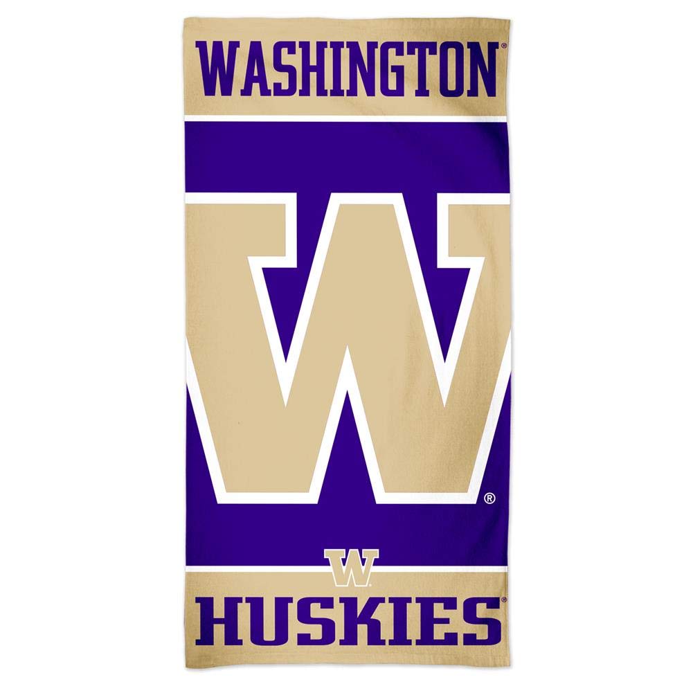 Serviette de plage Washington Huskies WinCraft Spectra 76x152 cm
