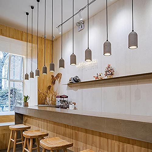 Suspension E27 rétro en ciment luminaire industriel pour ampoule LED - 3