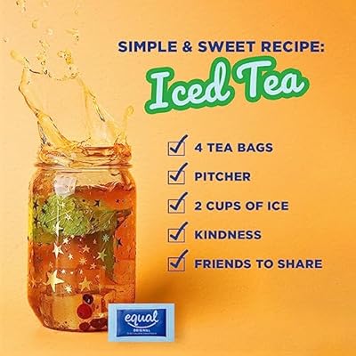 EQUAL 0 Calorie Sweetener, Sugar Substitute, Zero Calorie Sugar Alternative Sweetener Packets, Sugar Alternative, 230 Count, Pack of 3