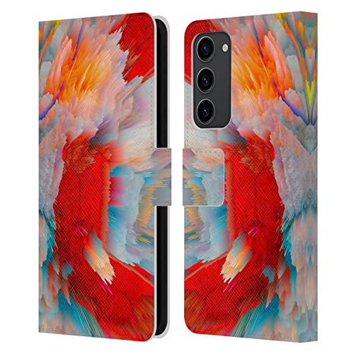 Étui portefeuille Galaxy S23+ 5G Haroulita protection cuir rouge