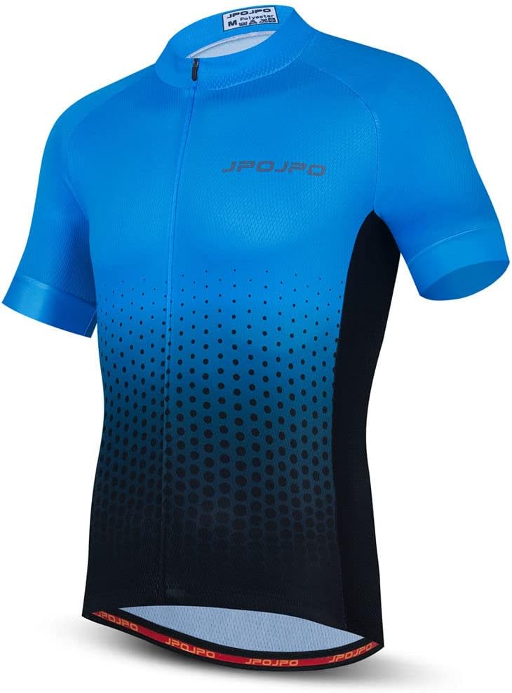 Cycling Jersey Men, Short Sleeve Mountain Bike Shirt Bicycle Clothing for Riding Biking Biker MTB Cyclist Dirt BMX Road