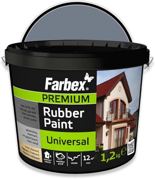 FARBEX Universal Premium Gummi Farbe 1.2kg, elastische Abdichtung