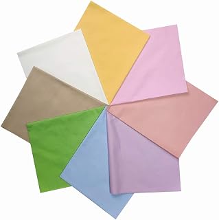 YXJDWEI 8pcs Tissus Fat Quarters Bundles Patchwork pour DIY Couture Scrapbooking Artisanat 46 x 56cm 8 Couleurs de Bonbon