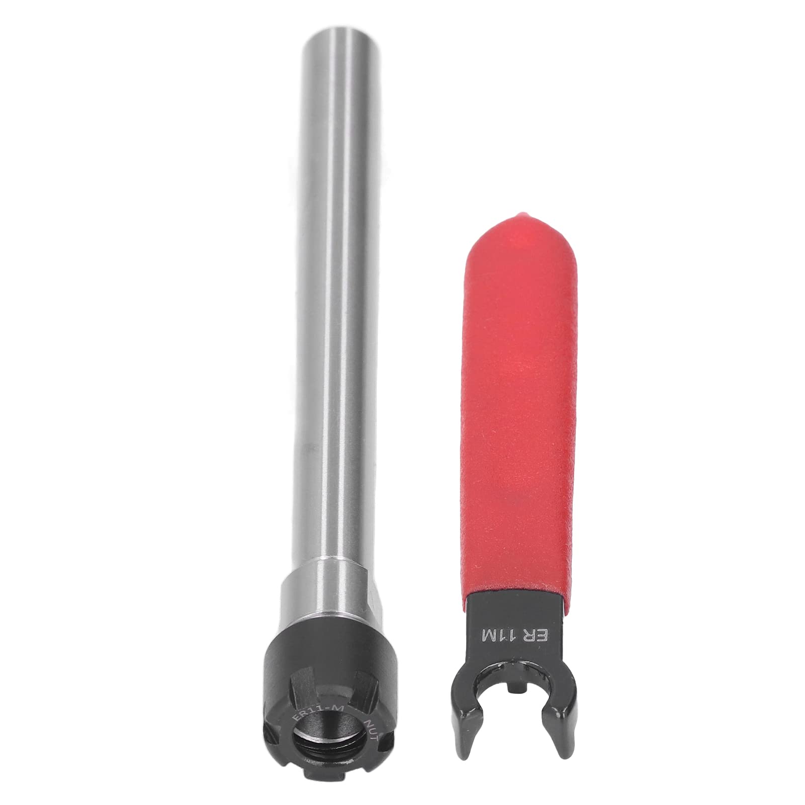 Collet Chuck Holder, Er11 Spring Collet Handle Milling Tool Cemented Carbide ZDZCYS22DL 10Pcs 3.175mm Straight Shank Er11 2-Flute Straight Milling Cutter