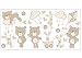 Fun4Walls WS40260 Bear and Boo Neutral Wall Stickers