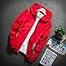 Workout Jacket, Men'S Rain Windbreaker Lightweight Shell Raincoat With Hood For Golf Hiking Travel. Jacket Men Fashion Waterproof Hooded Jackets Black Pullover Jacket (L, Red)