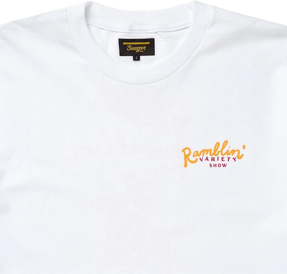 Variety Show Ramblin' Tee in White by Seager Co. - Image 3