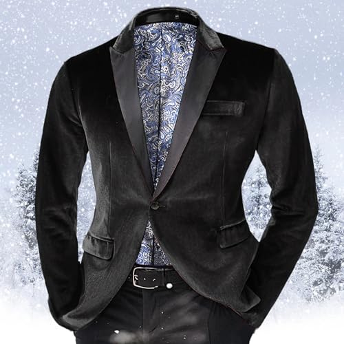 Veste de smoking en velours ajustée et confortable