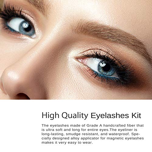 Magnetic Eyelashes with Magnetic Eyeliner Kit (3 Pairs) - Thumbnail 5
