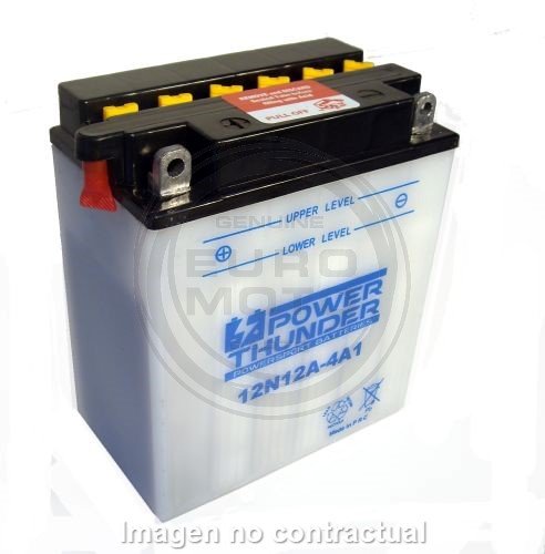 Power Thunder - Batería 12N12A-4A-1 (c/Ácido) [0612331P]