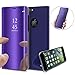 Produktbild XCYYOO Hülle Kompatibel mit iPhone 7 Plus/iPhone 8 Plus, 360 Spiegel Lederhülle [Mirror Glitzer] [Leicht zu Reinigen] Tasche Wallet Bookstyle Ledertasche View Überzug Kosmetikspiegel Handytasche