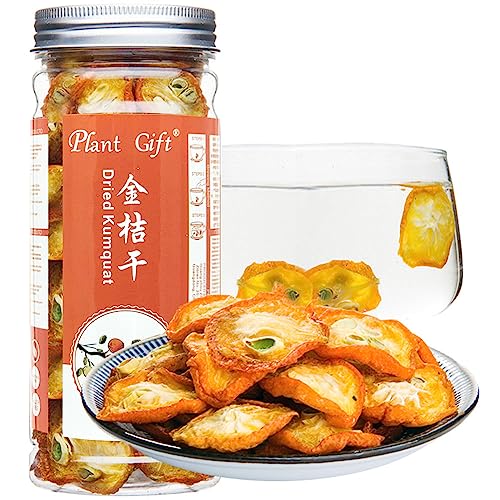 Plant Gift Dried Kumquat, 金桔干 Fruit Tea, 100% Natural Organic Green Food Kumquat Dry, Flower Tea, Scented Tea, Health Care, Healthy 100G / 3.52Oz #TOP14