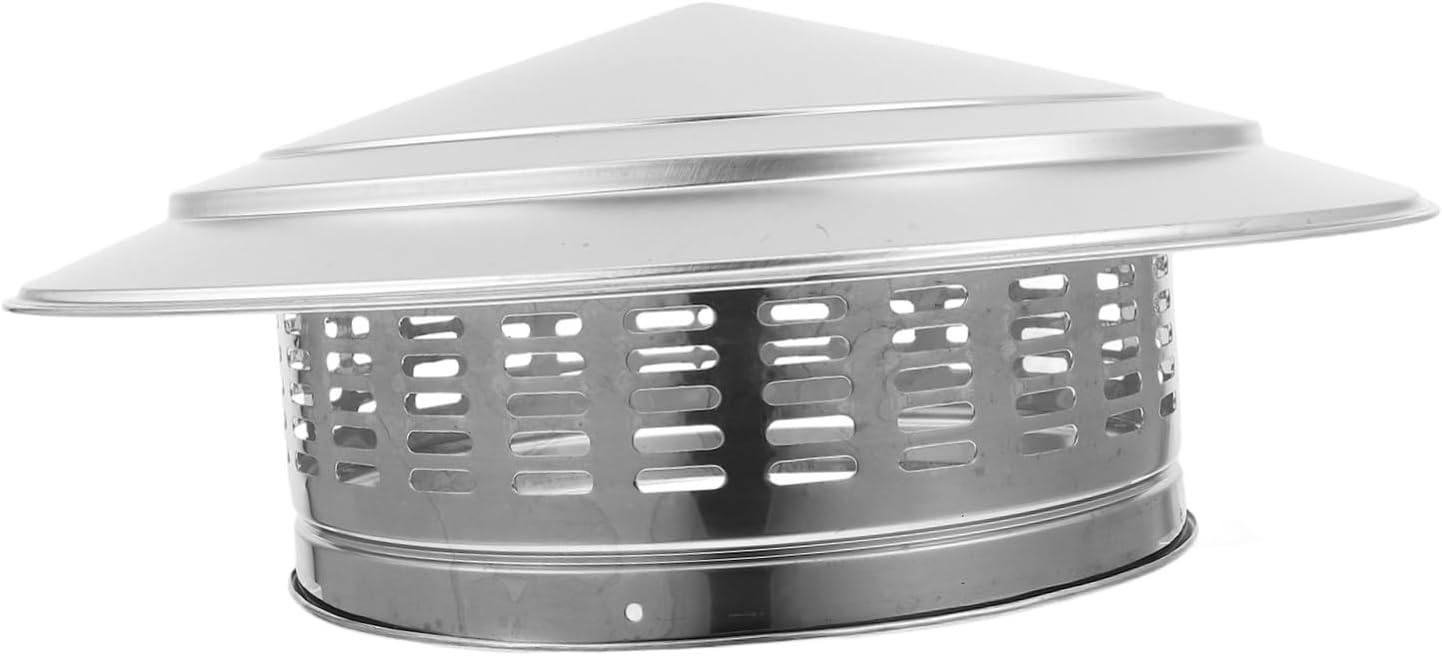 Artibetter Replacement Chimney Cap Round Vent Cover for Roof Stainless Steel Rain Cap Easy Installation