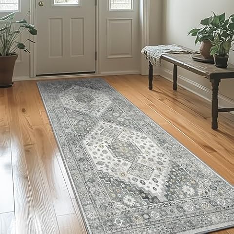GENIMO Vintage Hallway Runner Rug Cover