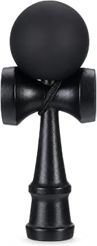 Shappy Wooden Kendama Include Extra String Mini Kendama Pocket Size for Beginners & Pros Funny Event Party Favor Gift Present SuppliesBlack