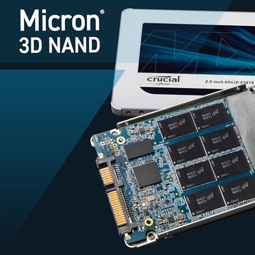 Crucial MX500 2TB 3D NAND SATA de 2,5 pulgadas SSD Interno - Hasta 560MB/s - CT2000MX500SSD1