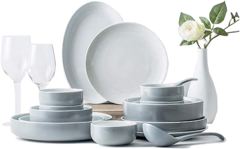 Color Nordic Simple and Fashionable Tableware and Dish Set, Creative Personality Design of Household Bowl
