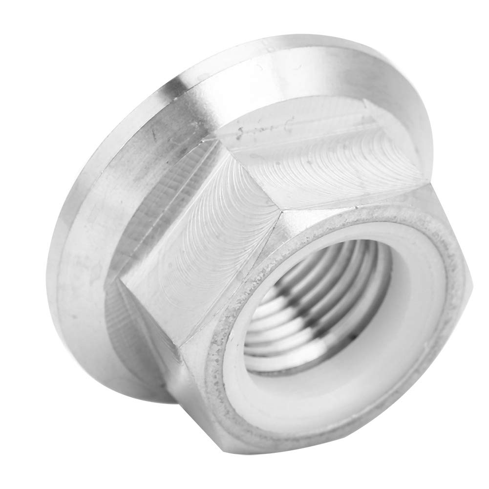 M14x1.25 Flange Nut,Alloy Flange Lock Nut Sprocket Flange Lock Nut for Bike