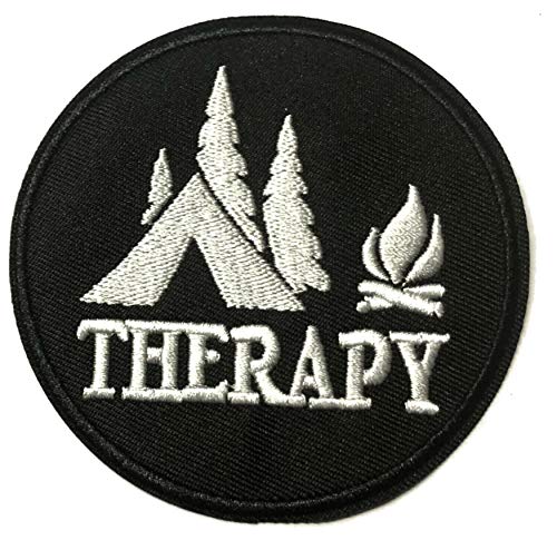 Mountain Therapy 3.5" Embroidered Premium Patch DIY Iron/Sew-on Decorative Vacation Souvenir Applique Moon