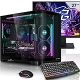 Des performances de première classe grâce au processeur Ryzen 5 7500X3D, à la carte graphique Nvidia GeForce RTX 5060Ti avec 16Go de VRAM et technologie ray tracing, à un disque dur SSD M.2 de 1 To et à une mémoire vive de 32 Go. Les composants de marque exceptionnels assurent les performances supérieures nécessaires. À cela s'ajoutent un écran LED Full HD de 27 pouces, un clavier gamer RGB et une souris gamer RGB de Aurum.