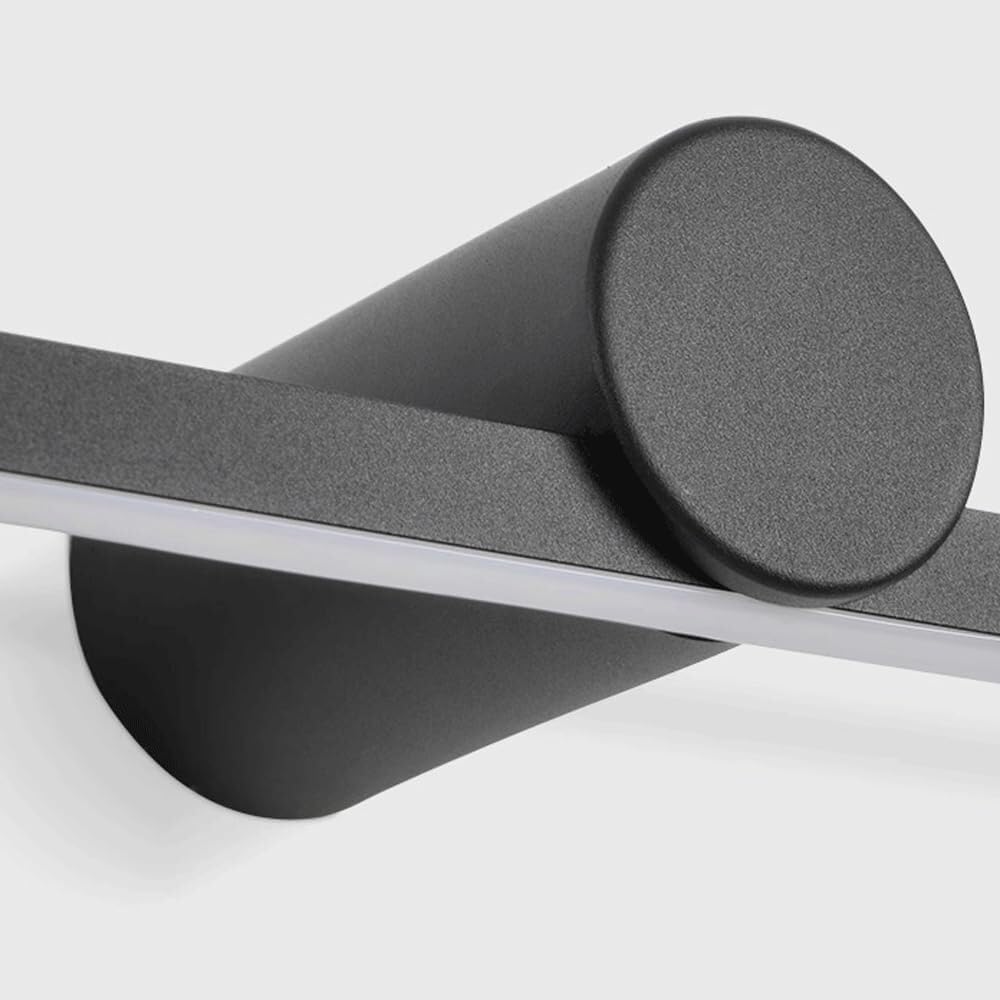 Spiegelleuchte Spiegellampe Moderne minimalistische Wandleuchten, schwarze LED, lange lineare Kosmetikleuchten, Badezimmerspiegelleuchten über dem Spiegel, Bad-Wandleuchte for Schminkspiegellicht(Warm