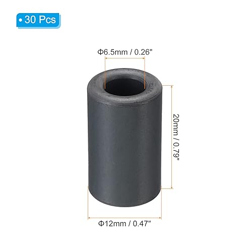 Miniatura 7 de PATIKIL Núcleo toroide de ferrita, 30 unidades de núcleo toroide de 1 pulgada ODx0.6 pulgadas IDx0.5 pulgadas H anillos de ferrita transformador