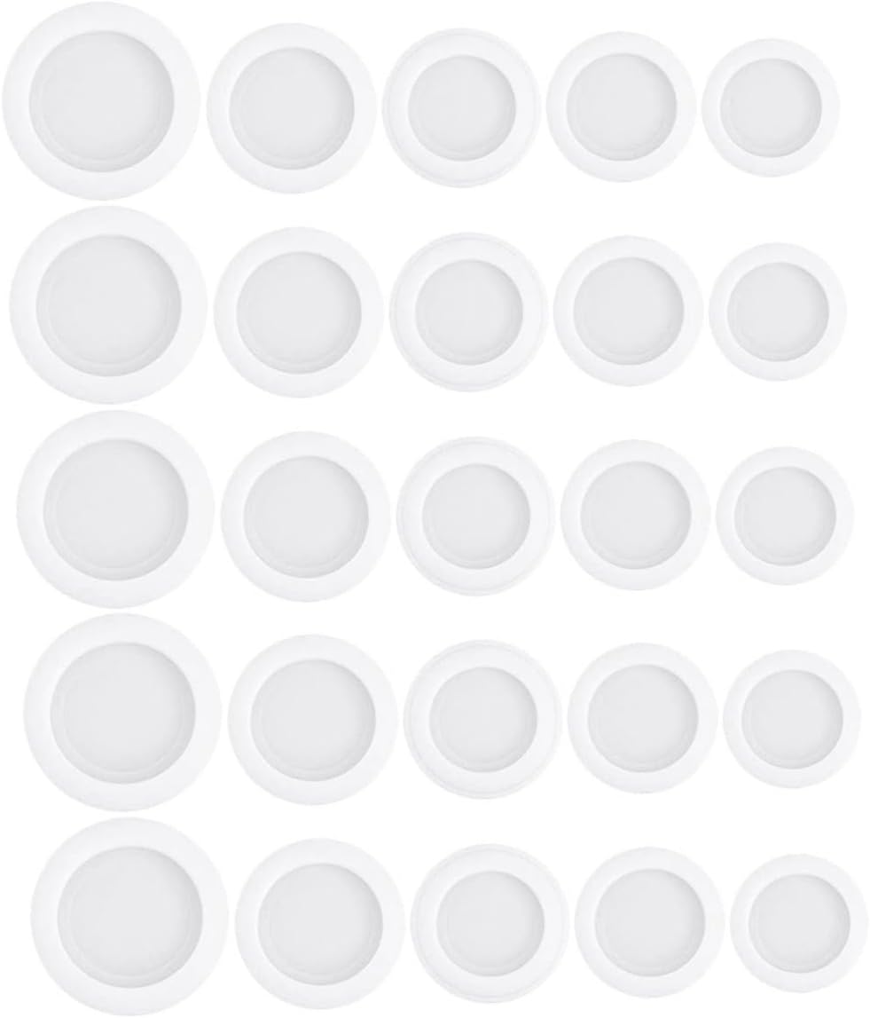 Piggy Bank Bottom Cover 25pcs Rubber Round Plug Replacement
