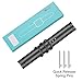 Fintie Bands Compatible with Samsung Galaxy Watch 3 45mm / Galaxy Watch 46mm / Gear S3 Classic/Frontier, Soft Woven Nylon Band 22mm Quick Release Adjustable Replacement Sport Strap, Black/Gray