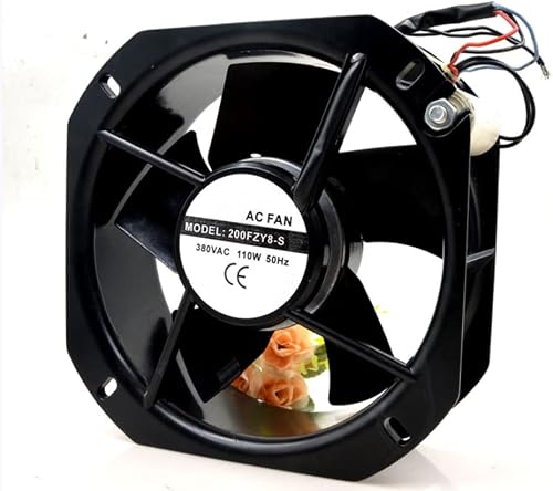 for 200FZY8-S 380V 0.32A 110W 2600/3000RPM 225X225X80MM 2-Wire Cooling Fan