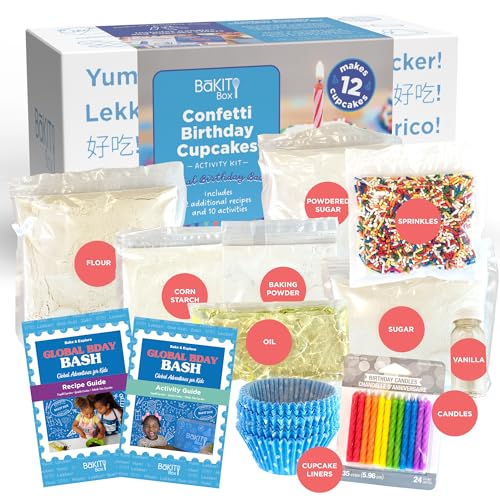 BāKIT Box Confetti Cupcakes Birthday Kit for Kids – Global