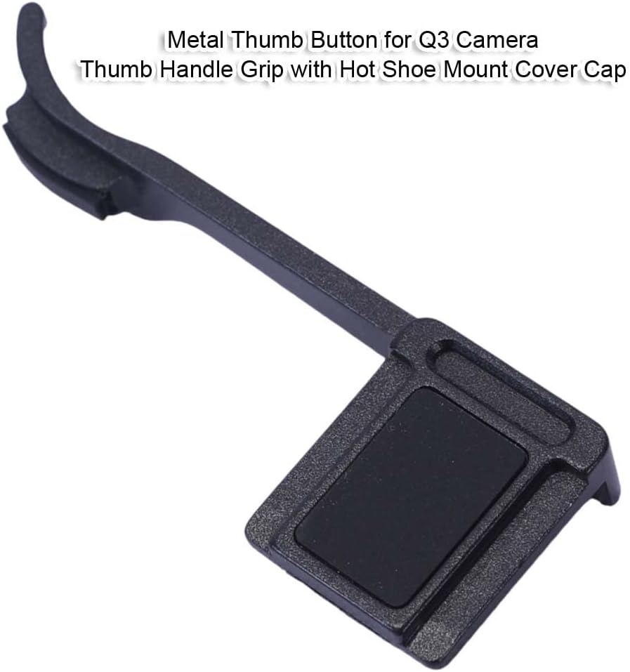 Metal Thumb Button Compatible with Leica Q3 Camera, Thumb Handle Thumb Grip with Hot Shoe Mount Cover Cap, Finger Handle, Thumb Grip Extension