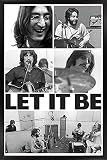 Trends International The Beatles - Let It Be Compilation Wall Poster, 22.4L x 14.7W, Black Framed Version